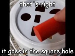 square hole Meme Template