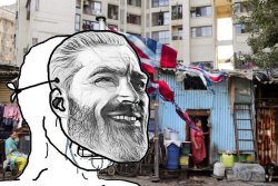 British Slum Meme Template