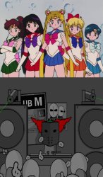 Inner Sailor Scouts Vs Tricky The Clown Meme Template