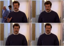 Ron Swanson best friend Meme Template