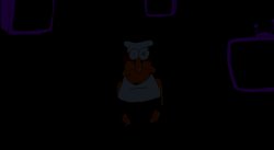 Peppino in title screen staring while lights off Meme Template
