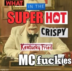 What In The Super Hot Crispy Kentucky Fried McFuckies Meme Template