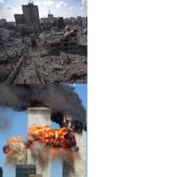 Gaza - 9/11 Meme Template