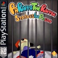 Parappa in prison Meme Template