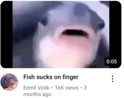 Fish sucks in finger Meme Template