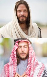 Jesus Wearing A Kiffeyih Meme Template