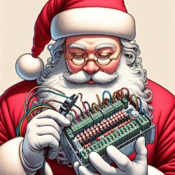 Santa wiring plc Meme Template