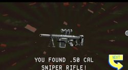 You found .50 cal sniper rifle! Meme Template