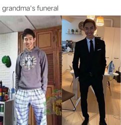 grandma’s funeral Meme Template