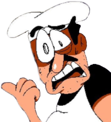 Peppino Concerned Pointing Meme Template