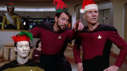 star trek next generation christmas Meme Template