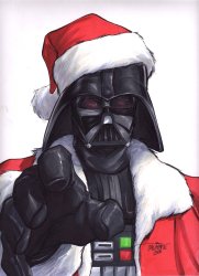 Santa Vader Meme Template