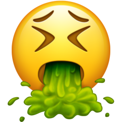 Face with Open Mouth Vomiting Meme Template