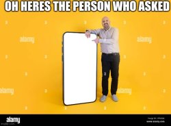 The person who asked Meme Template