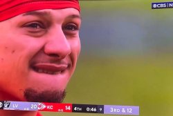 Crybaby Mahomes Meme Template