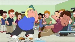 Family Guy Cafeteria fight Meme Template