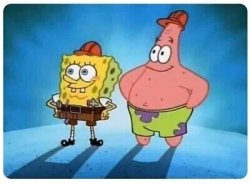 Spongebob and Patrick are good builders Meme Template