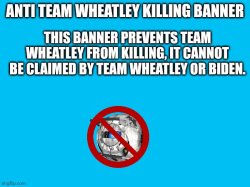 Anti Team W*****y killing banner Meme Template