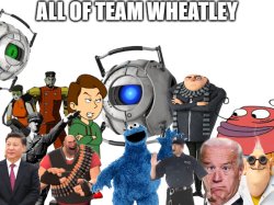 All of Team Wheatley (Corrected) Meme Template