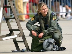 Female woman pilot fighter military JPP sexy pretty Meme Template