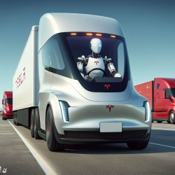 Optimus in Tesla semi truck Meme Template