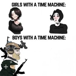 Christian Time Machine Meme Template