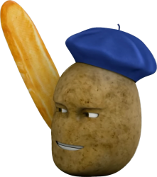 French Potato Meme Template