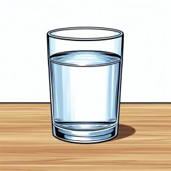 a glass of water, as in meme template Meme Template