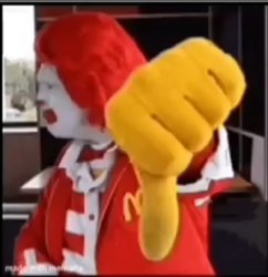 disappointed ronald Meme Template