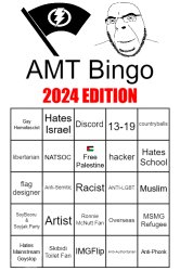 AMT Bingo (2024 Edition) Meme Template