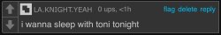 i wanna sleep with toni tonight Meme Template