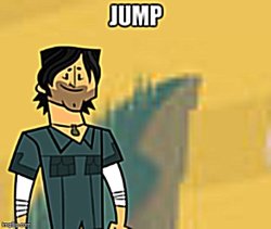 Chris McLean Jump Meme Template