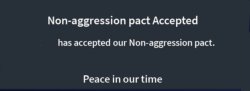 Non-agression pact accepted Meme Template