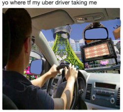 where tf my uber driver taking me lmfao Meme Template