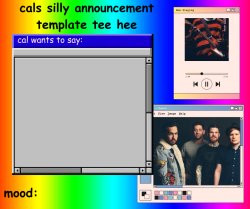 cals silly announcement template tee hee Meme Template