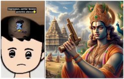 angry vishnu Meme Template
