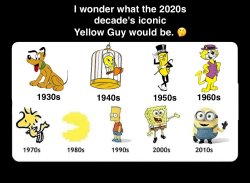 2020s Needs An Iconic Yellow guy Meme Template