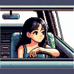 Girl sitting in a car Meme Template