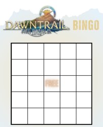 FFXIV Dawntrail Bingo Meme Template