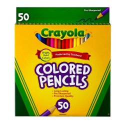 Crayola 50ct Colored Pencils Assorted Colors Meme Template