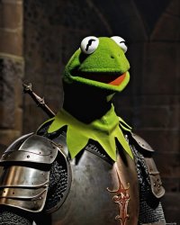 Kermit: the Green Knight Meme Template