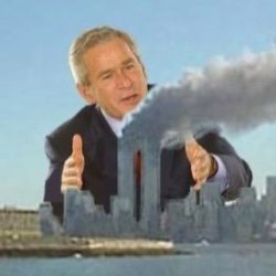 BUSH AND 9/11 TWIN TOWERS Meme Template