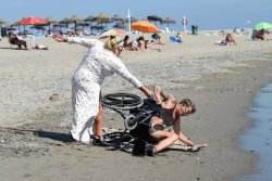 Man Woman Ocean Wheel Chair Meme Template