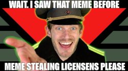 meme stealing licensens please Meme Template