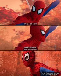 Teacher Student Spider-Man (original) Meme Template
