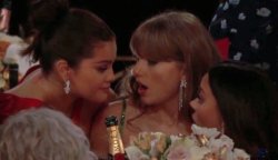 Selena Gomez and Taylor Swift at the Golden Globes Meme Template