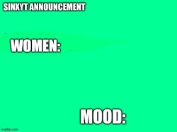 women announcement template Meme Template