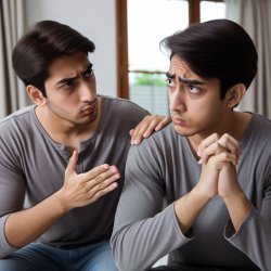 brother who tries to convince the other brother to do something Meme Template