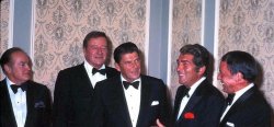 Bob Hope, John Wayne, Ronald Reagan, Dean Martin, Frank Sinatra Meme Template
