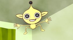 Creepy yellow alien in the ceiling Meme Template